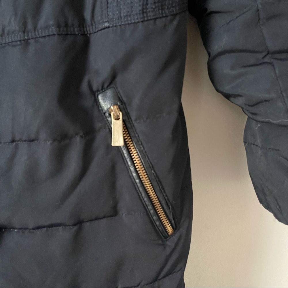 ZARA Down Feather Long Puffer Jacket Winter Trench - Picture 3 of 11